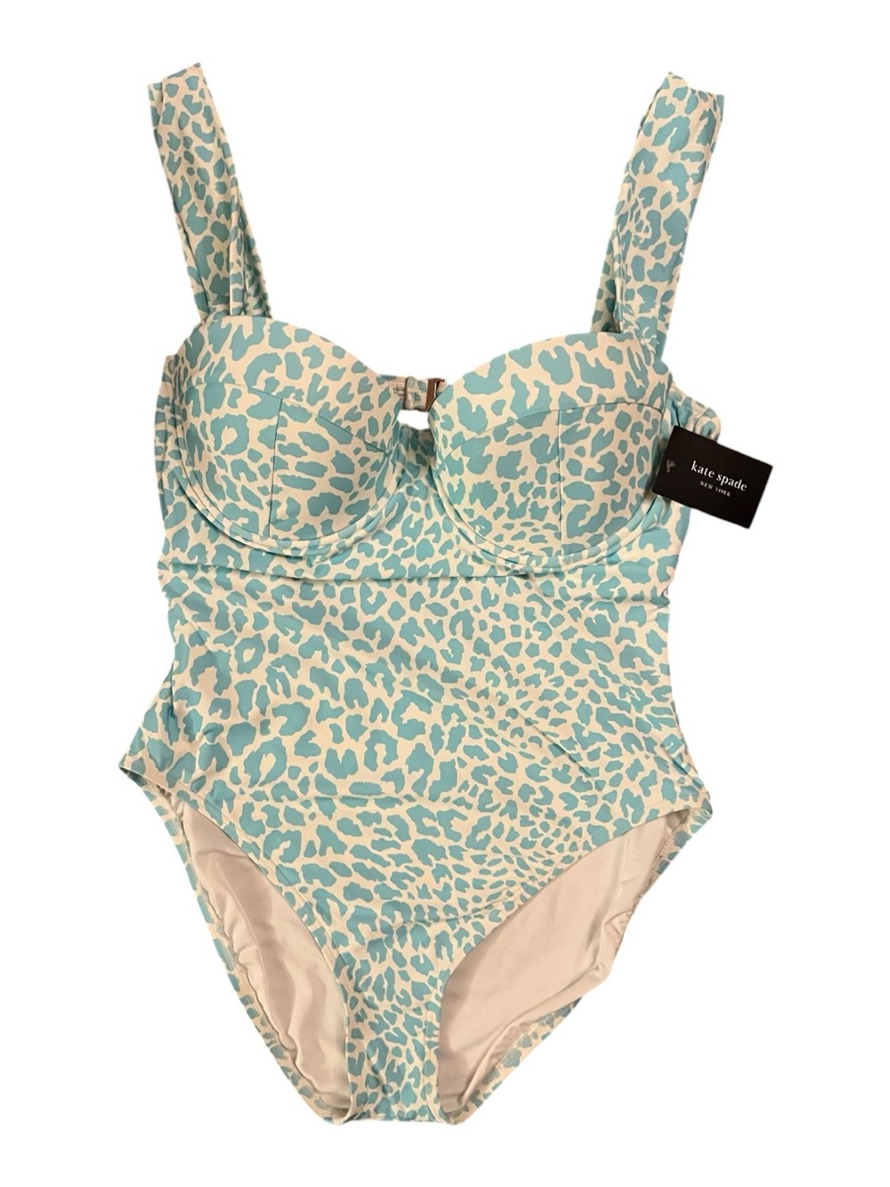 Kate Spade New Regal Leopard Underwire Support 1-piece Swimsuit Size XL